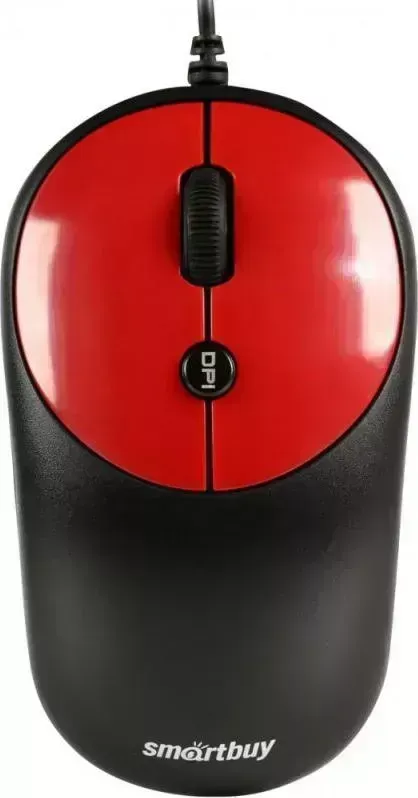 Мышь компьютерная  Smartbuy SBM-382-R черный/красный