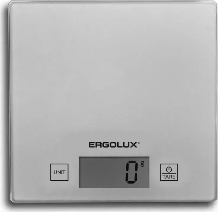 Весы кухонные  Ergolux ELX-SK01-С03 серые металлик