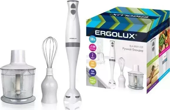 Блендер  Ergolux ELX-BS01-C31 бело-серый