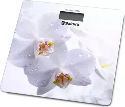 Весы напольные SAKURA SA-5065WF орхидеи