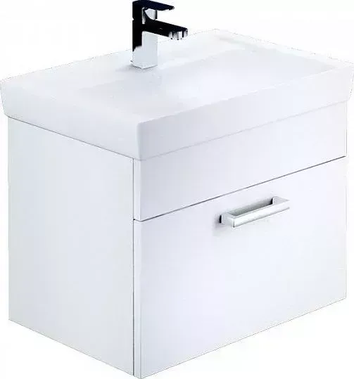 Тумба с раковиной IDDIS New Mirro 60 подвесная, белая, с (NMIR60Wi95K)