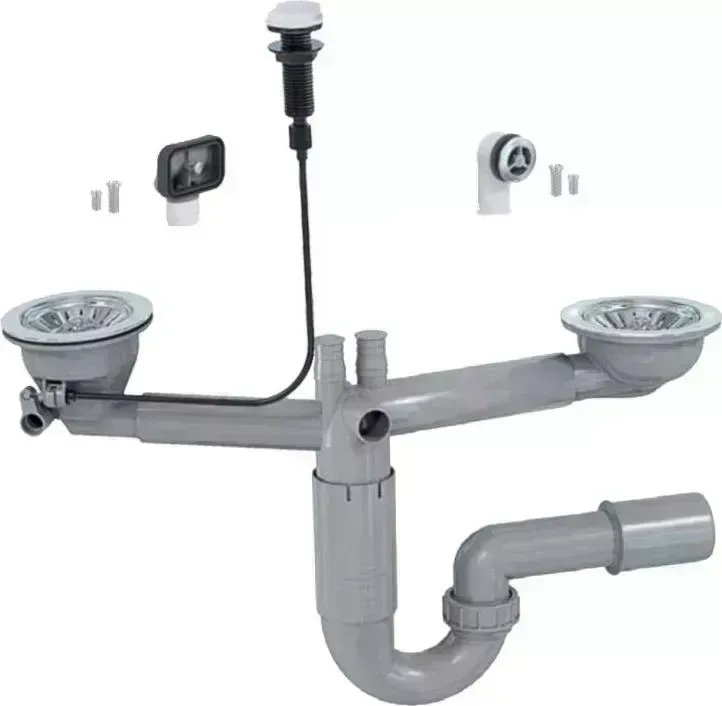 Сифон для кухонной мойки  Prevex P-loc PL2-R9C45-SANT-01