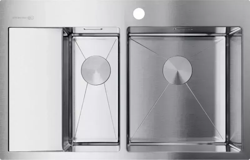 Мойка кухонная OMOIKIRI Akisame 78-2-IN-R нержавеющая сталь