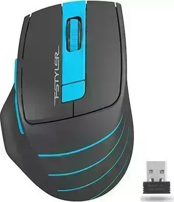 Мышь компьютерная A4TECH FStyler FG30 серый/синий