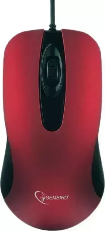Мышь компьютерная GEMBIRD MOP-400-R красный