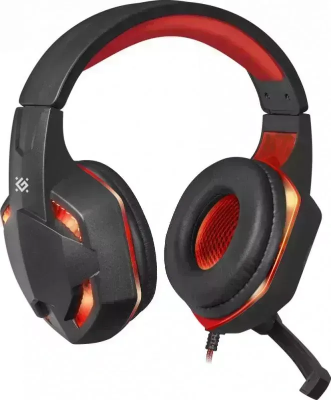 Наушники DEFENDER Warhead G-370 черный/красный (64037)