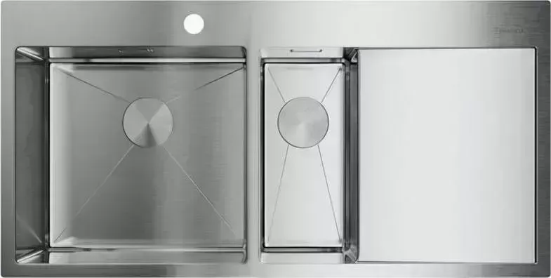 Мойка кухонная OMOIKIRI Akisame 100-2-IN-L нержавеющая сталь