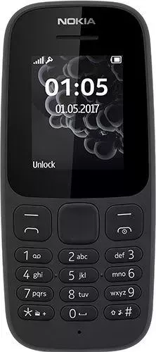 Телефон NOKIA 105 SS Black без ЗУ (TA-1203)