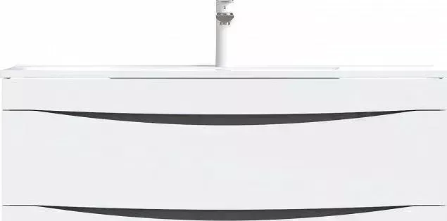 Тумба с раковиной IDDIS Cloud 100 подвесная, белая, с (CLO10W1i95K)