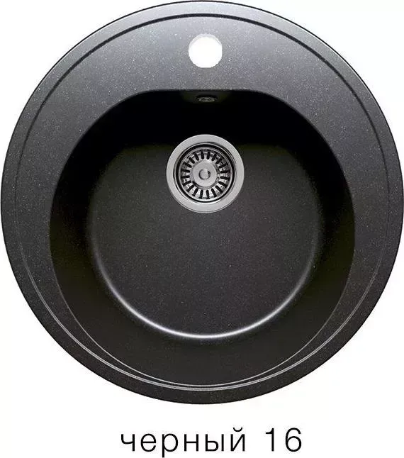 Мойка кухонная  Polygran F-08 черный (16)
