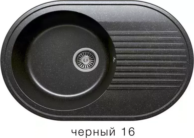Мойка кухонная  Polygran F-16 черный (16)