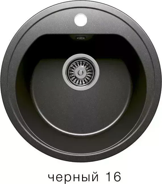 Мойка кухонная  Polygran F-05 черный (16)