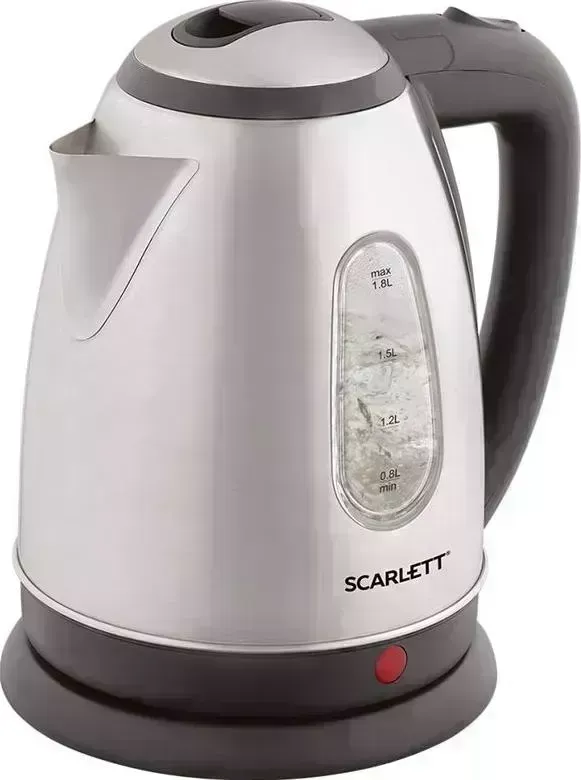 Чайник электрический SCARLETT SC-EK21S88 черный/серебристый