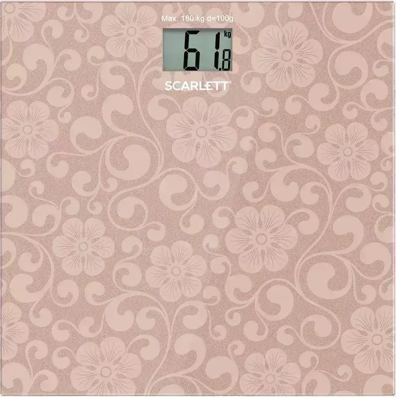 Весы напольные SCARLETT SC-BS33E034 розовый