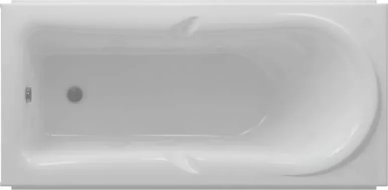 Акриловая ванна  Aquatek Леда 170см без гидромассажа с фронтальным экраном (слив слева)
