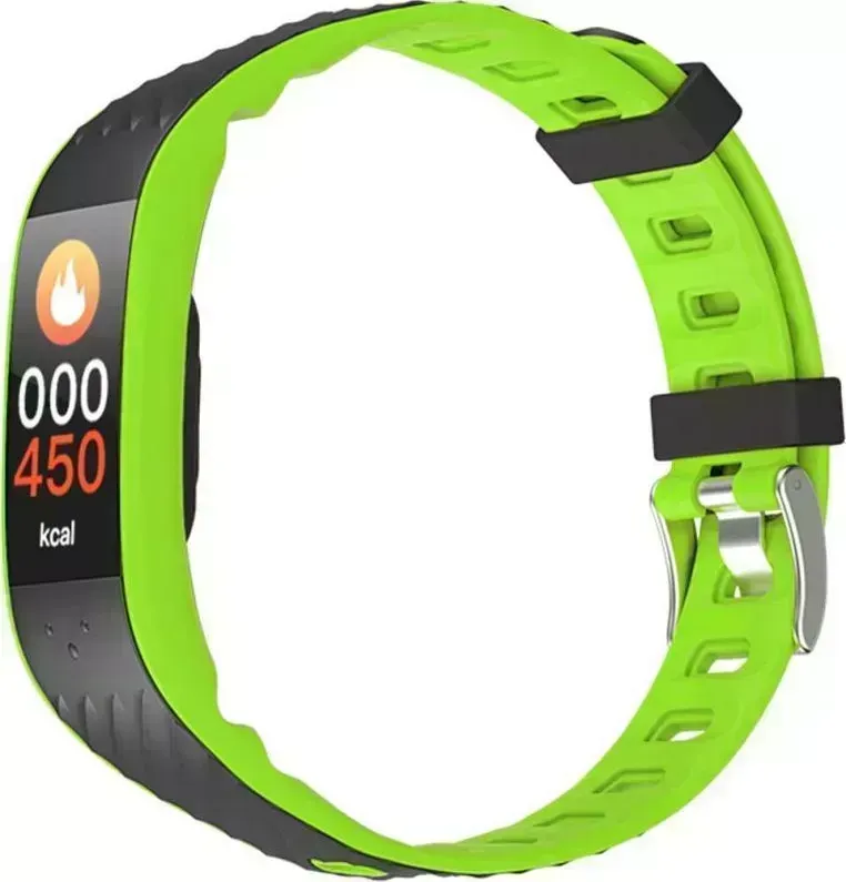 Фитнес-браслет Qumann QSB 12 зеленый/черный