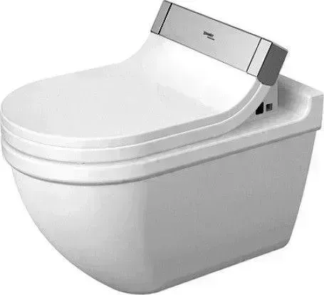 Унитаз подвесной Duravit STARСК 3 370х620мм с верт. смывом вкл. крепл. и компоненты для подключения SensoWash 2226590000