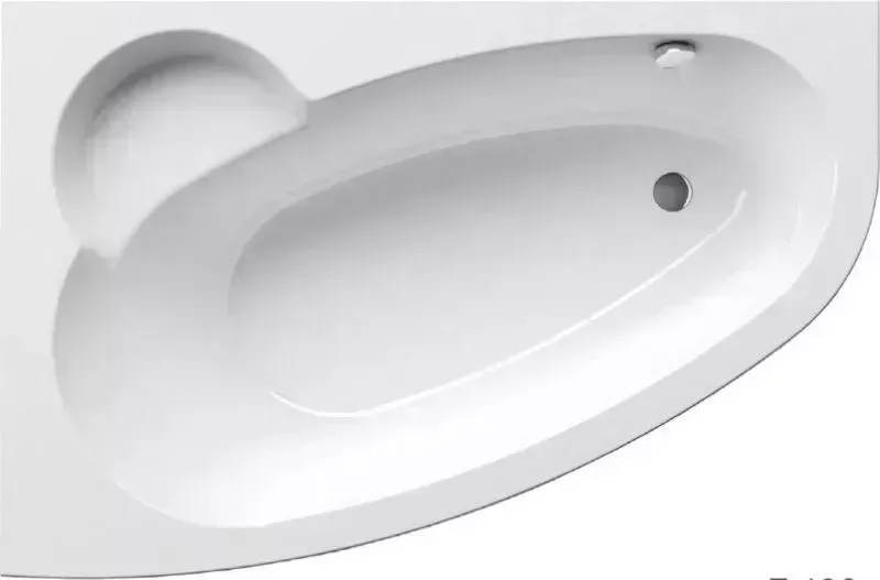 Акриловая ванна RAVAK ASYMMETRIC 160x105см L белая (ножки CY44000000 отдельно)