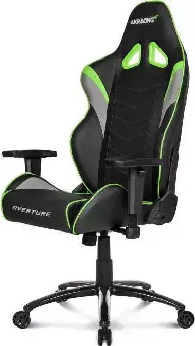 Кресло офисное AKRacing OVERTURE black/green (OVERTURE-GREEN)