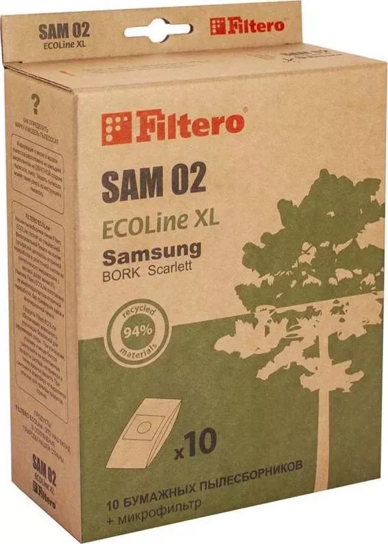 Мешок для пылесоса FILTERO SAM-02 (10) ECOLine XL
