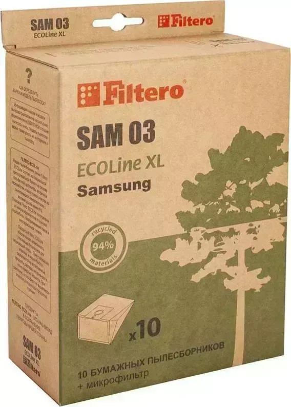 Мешок для пылесоса FILTERO SAM-03 (10) ECOLine XL