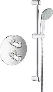 Термостат для душа Grohe Grohtherm 1000 New с механизмом, с душевым гарнитуром (34575000)