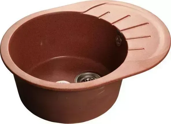 Мойка кухонная GranFest Rondo GF-R580L красный марс (334)