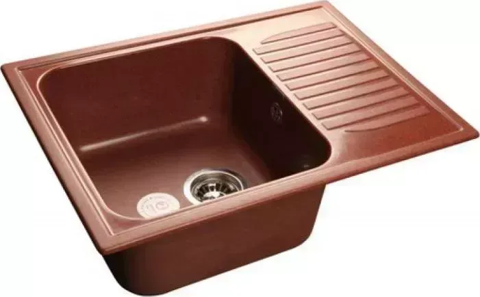 Мойка кухонная GranFest Standart GF-S645L красный марс (334)