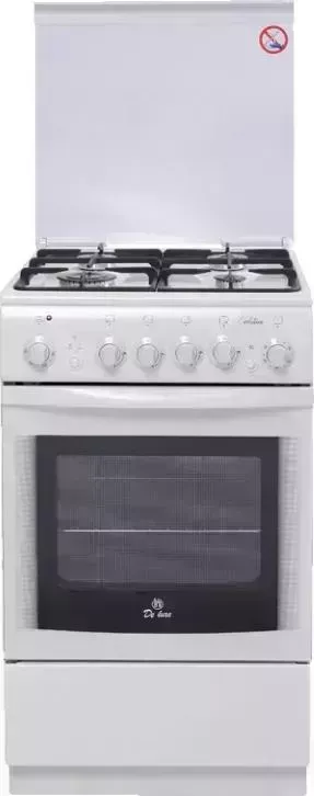 Плита газовая LUXE De 5040.20гэ (чр) белый реш.эмаль