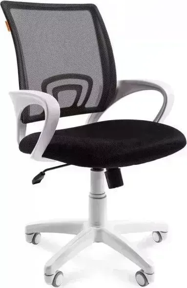 Кресло офисное CHAIRMAN 696 белый пластик TW-11/TW-01 черный