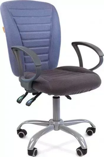 Кресло офисное CHAIRMAN 9801 Эрго сид.10-128 серый/сп.10-141 голубой