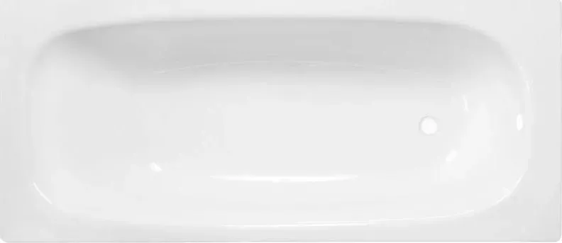 Стальная ванна ВИЗ REIMAR 140x70x40cм с опорной подставкой, без ранта, белая орхидея (R-44901)