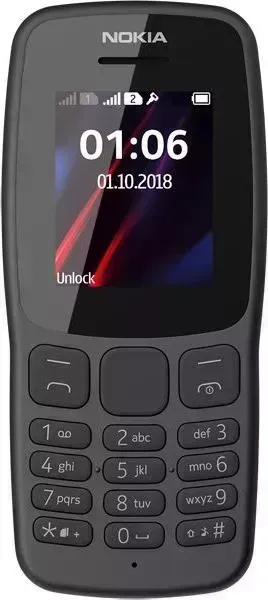 Телефон NOKIA 106 DS Grey (TA-1114)