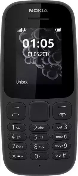 Телефон NOKIA 105 DS Black (TA-1174)