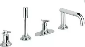 Смеситель для ванны Grohe Atrio Ypsilon 19141000 на бортик на 4 отверстия с термостатом, комплект верхней монтажной части, хром