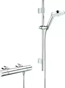 Термостат для душа Grohe Grohtherm 3000 cosmopolitan с душевым гарнитуром rainshower cosmopolitan (34275000)