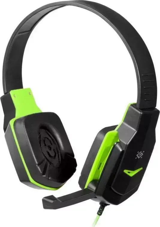 Наушники DEFENDER Warhead G-320 черный/зеленый (64032)