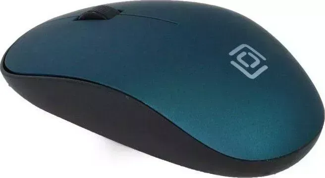 Мышь компьютерная OKLICK 515MW черный/зеленый