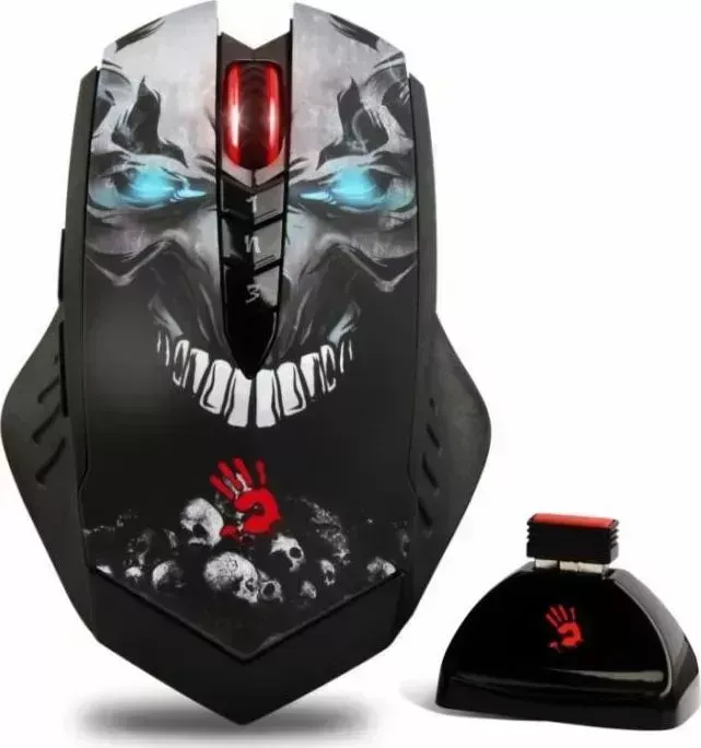 Мышь компьютерная A4TECH Bloody R80 SKULL черный/рисунок