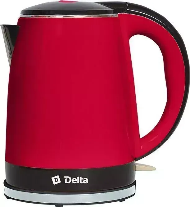 Чайник электрический DELTA DL-1370 красный с черным