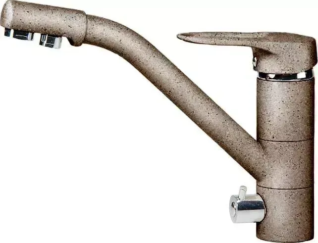 Смеситель для кухни  АкваГранитЭкс C-6040 терракот (307)