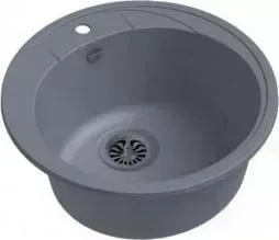 Мойка кухонная Ewigstein Elegant R45 серый металлик