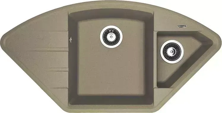 Мойка кухонная Flortek Крокус 980 бежевый