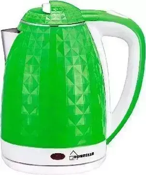 Чайник электрический HOMESTAR HS-1015 зеленый/белый