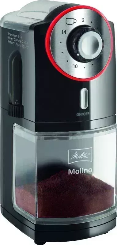 Кофемолка  Melitta Molino черный/красный