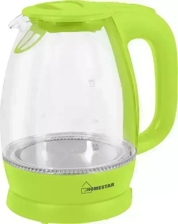 Чайник электрический HOMESTAR HS-1012 зеленый