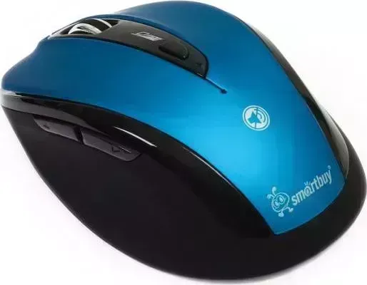 Мышь компьютерная  Smartbuy SBM-612AG-B/K синий (беззвучная)