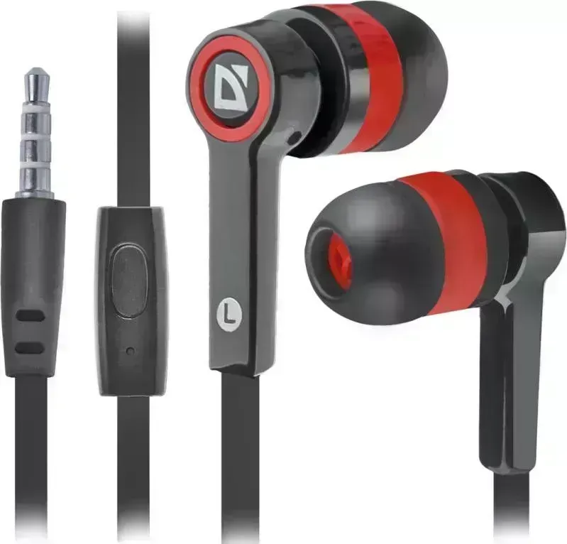 Наушники DEFENDER Pulse 420 черный/красный (63424)