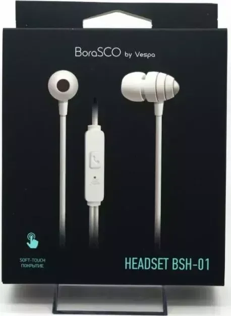 Наушники  BoraSCO BSH-01 белый