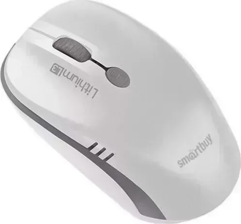 Мышь компьютерная  Smartbuy SBM-344CAG-WG ONE с зарядкой от USB бело-серая